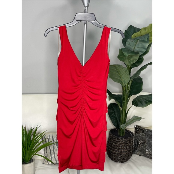 Red Mini Dress - Picture 2 of 4